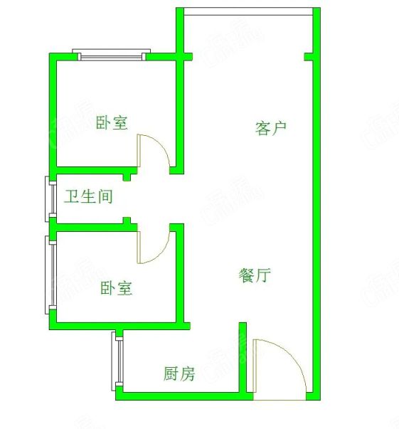 金融城精装两房一卫,房东诚心出售,近地铁,出行方便.